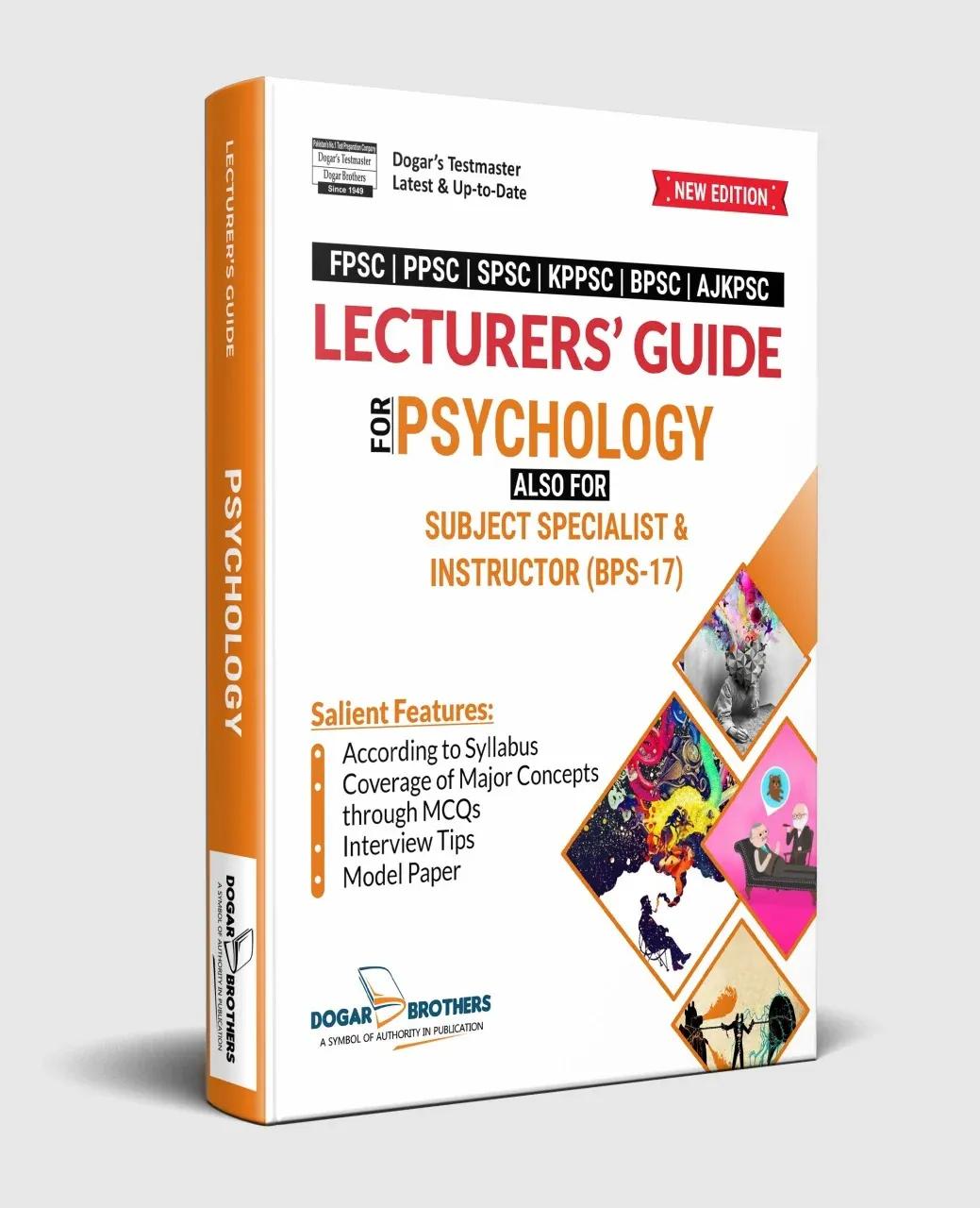 SPSC Lecturer's Guide for Psychology by Dogar Books